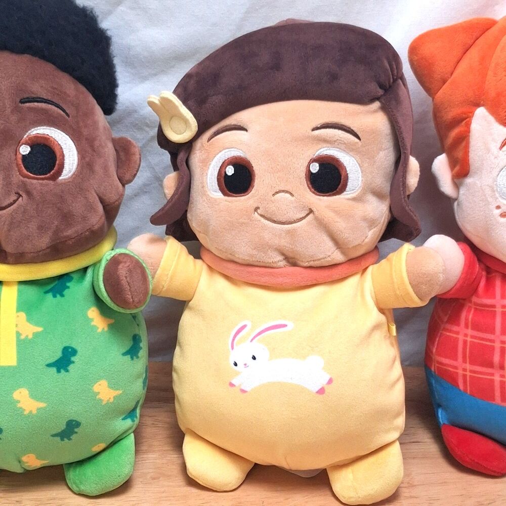 Lot of 3 CoComelon  Hug Mees Squishmallows Nina Cody Nico 10 Inch Plush - Picture 3 of 11